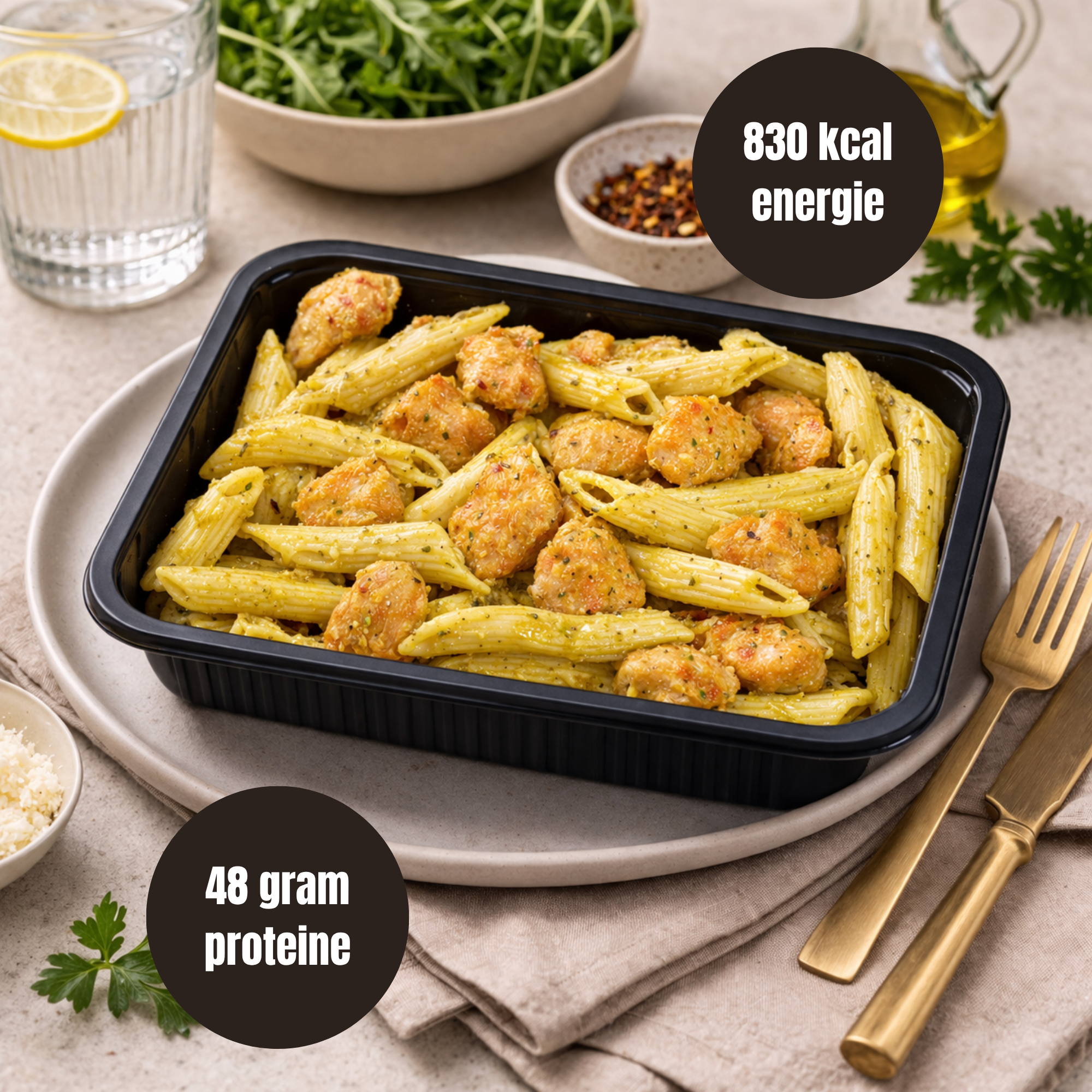 Penne Kip Pesto