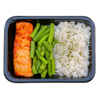 Zalmfilet met Rijst & Sperziebonen