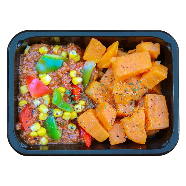 Zoete Aardappel met Gehakt & Groenten – Krachtig & Voedzaam